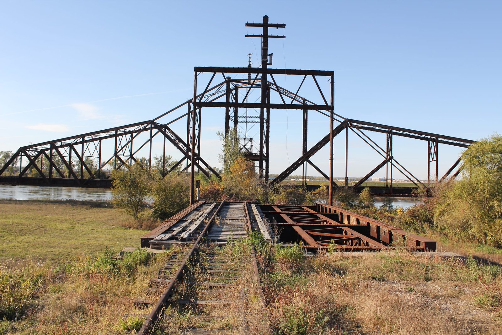 Looking west across bridge